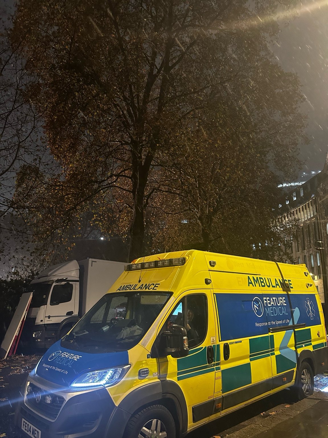 Feature Medical ambulance on location