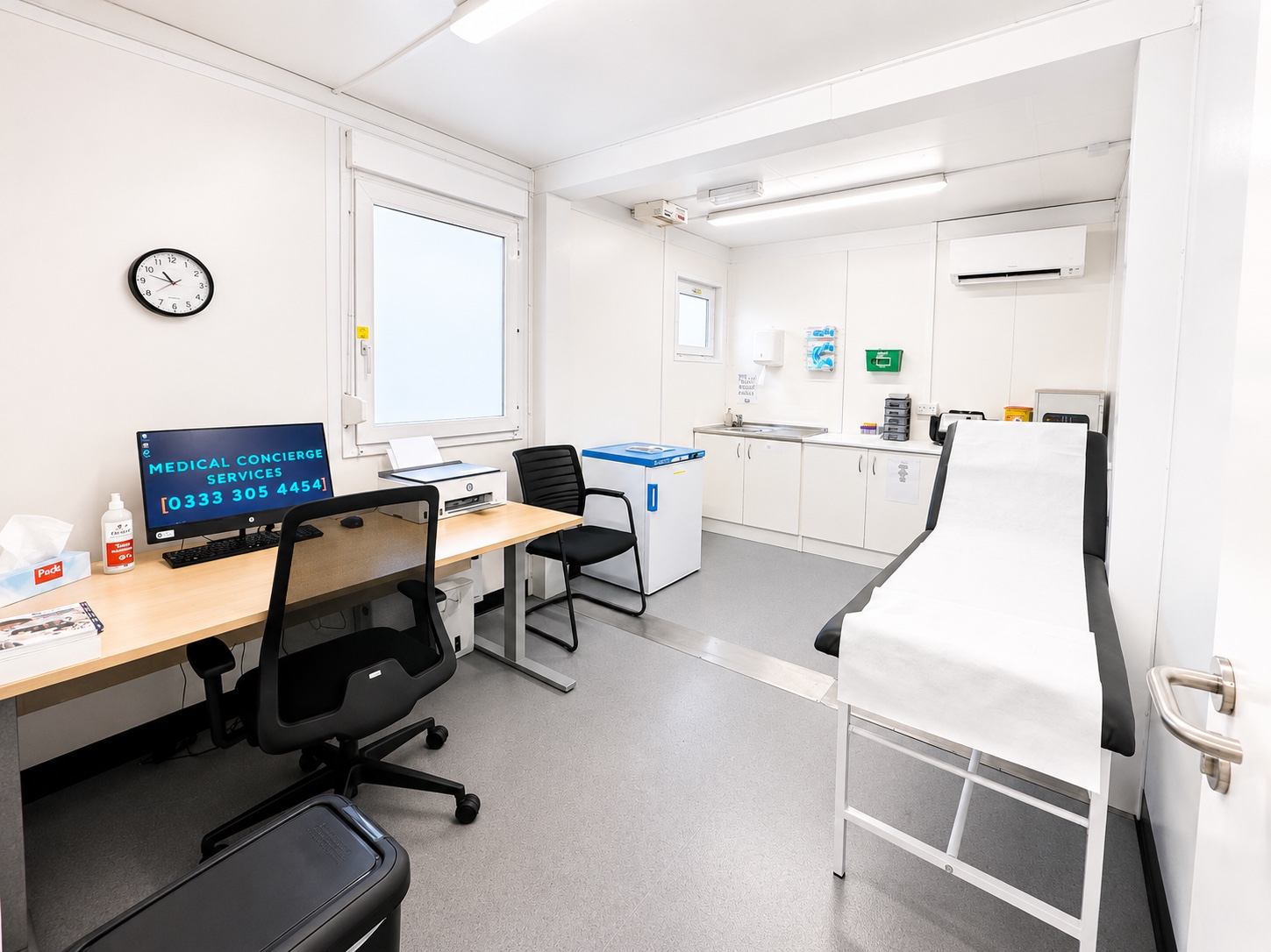 Second consultation room at the Studio Medical Centre